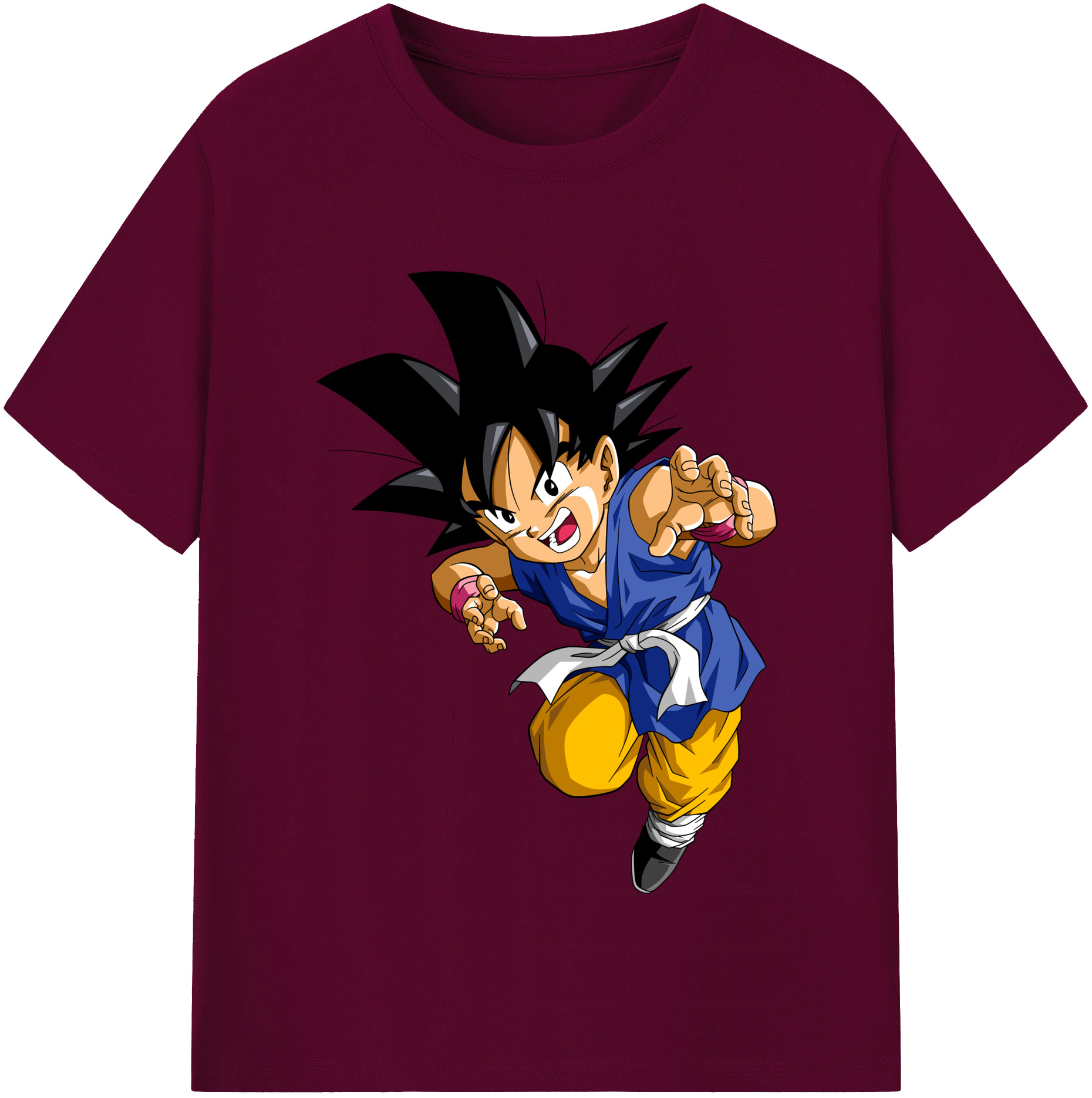 （画像用） ドラゴンボール 孫悟空（そん ごくう）Son Goku カカロット DRAGON BALL Kakarotto レディースカジュアルプリントTシャツ（綿100％）